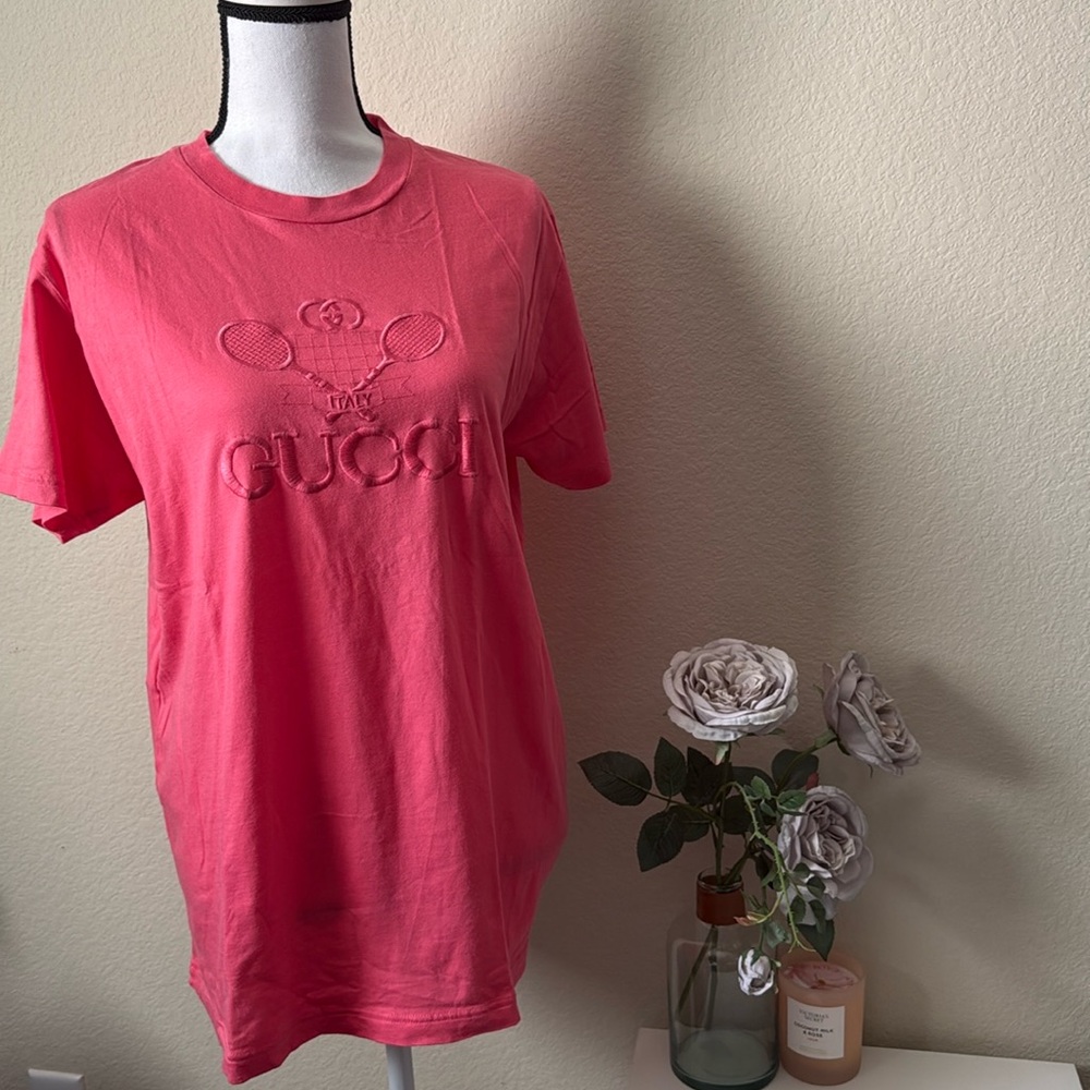 Gucci T Shirt with Embroidered Logo